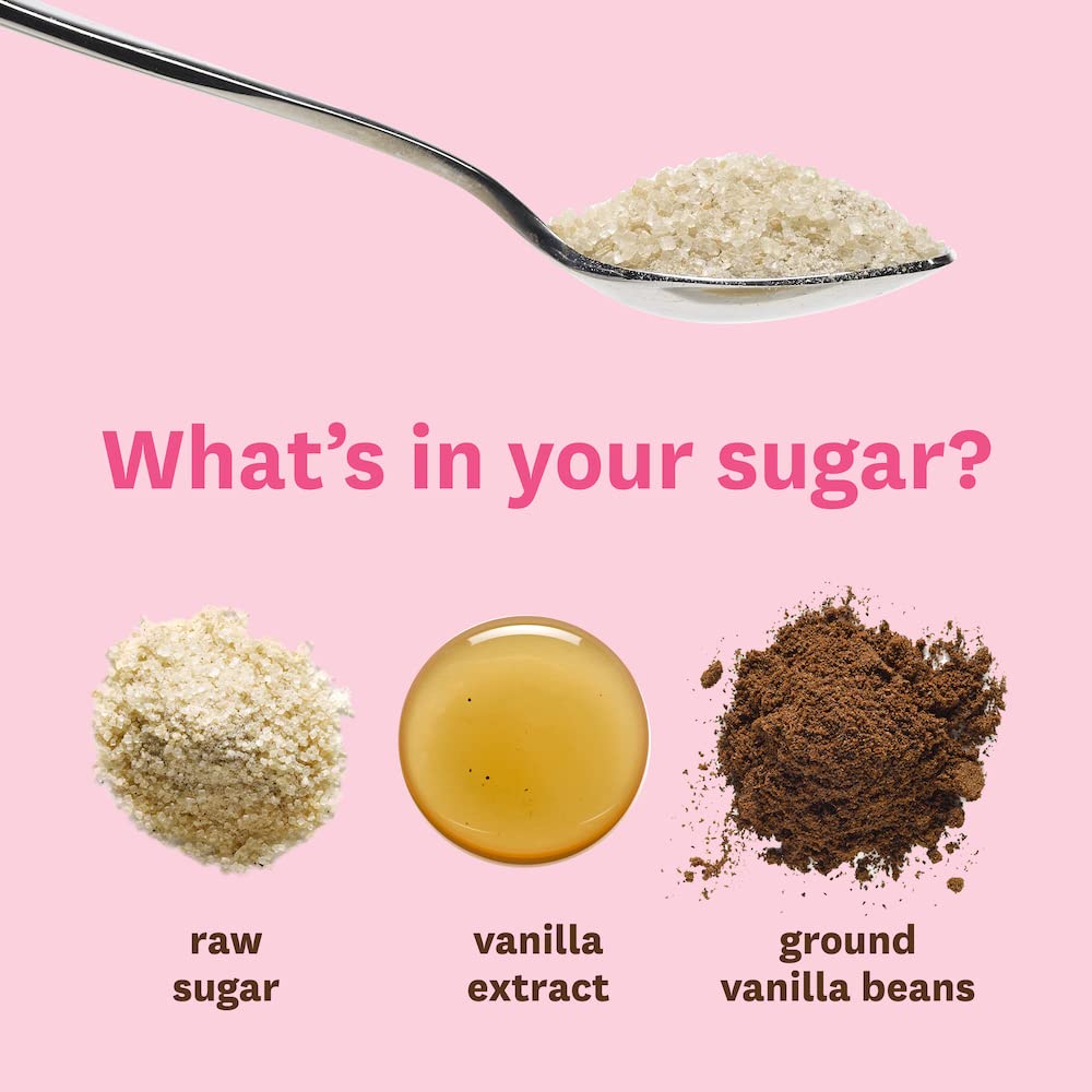 Heilala Pure Vanilla Sugar, Raw Sugar Infused with Vanilla Extract, 11.6 oz