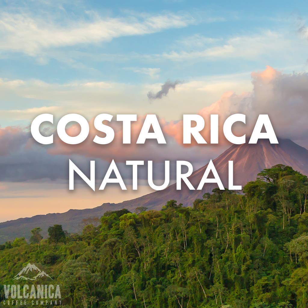 Costa Rican Coffee, Natural Process, Ground, Fresh Roasted, 16-Ounce