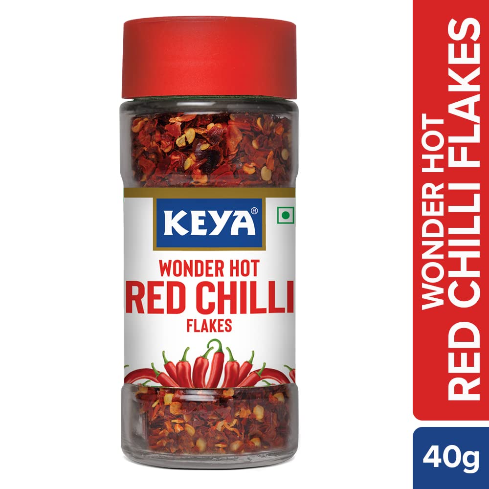 Keya Red Chilli Flakes, 40 Grams