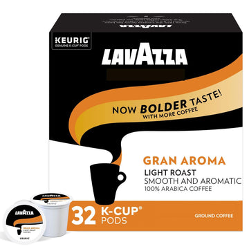 Lavazza Gran Aroma Single Serve Coffee K-Cups Pods For Keurig Brewer, 32 Count