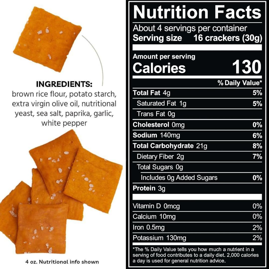 Every Body Eat Cheese-Less Snack Thins, Gluten & Dairy Free, Vegan (1 Pack)