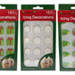 Oasis Supply Christmas Edible Cake Decorations - Royal Icing Toppers - 45 Pieces - Gingerbread Man, Reindeer, Trees, Wreaths, Snowflakes