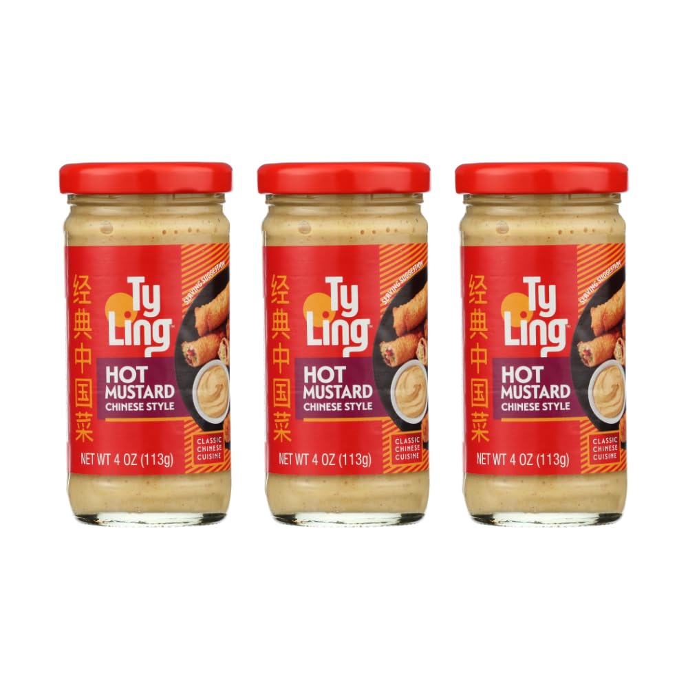Ty Ling Mustard Chinese Hot 4 Ounce (Pack Of 3)