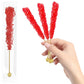 Rock Candy Lollipops Pops Candy Suckers, Color And Flavor Assortment, Individually Wrapped, 6.5'' (Cherry, 6-Pack)