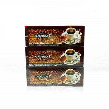 Generic TOTALLYAWESOME Gano Excel Ganocafe Gano Cafe Classic With Ganoderma Extract Black Coffee 30 Sachets (3 Box)