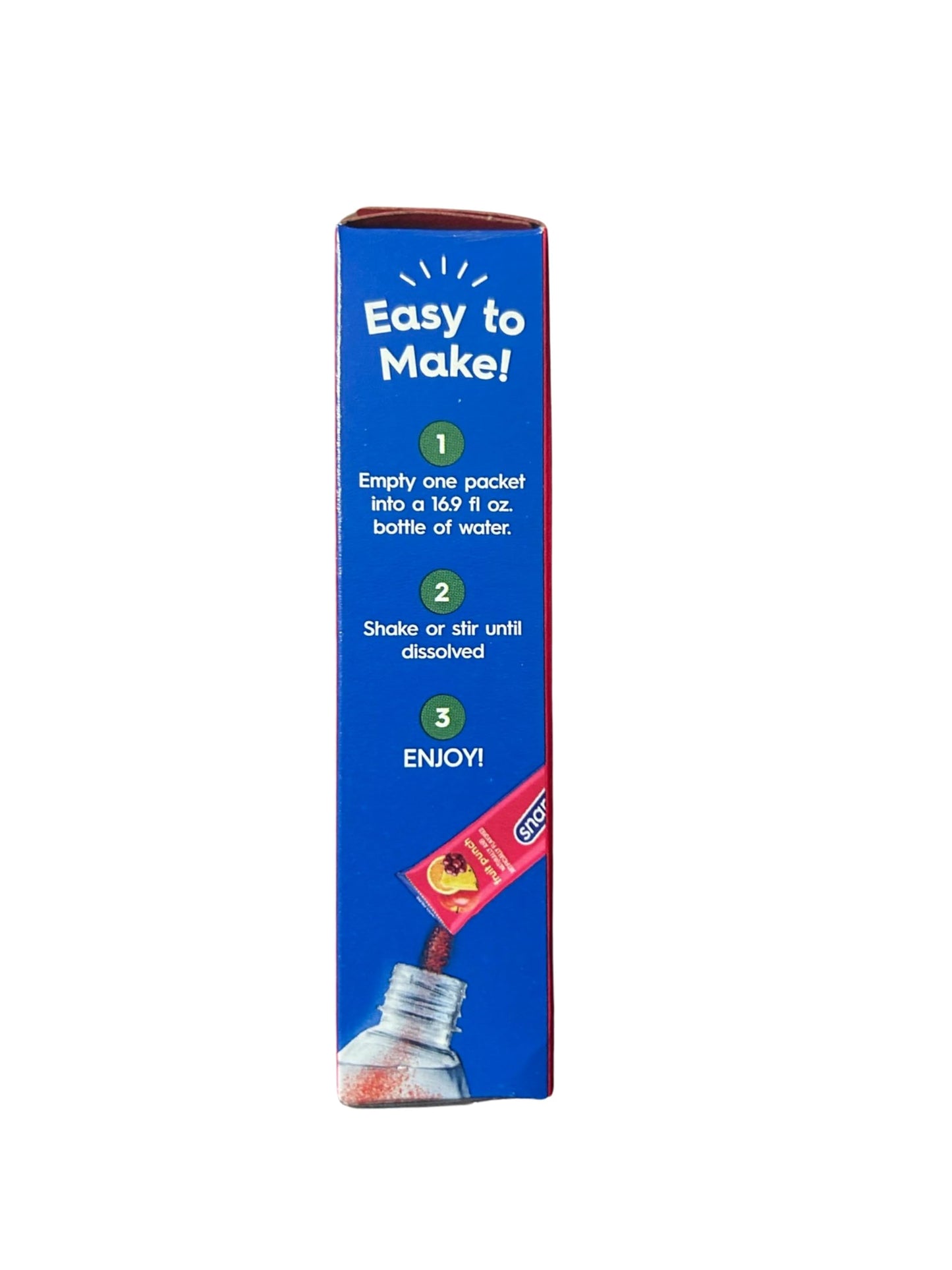 Snapple Fruit Punch Drink Mix- 6 Powder Sticks | Zero Sugar | On-The-Go Hydration Packs