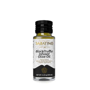 Sabatino Tartufi All Natural Black Truffle Infused Olive Oil - Made From Black Truffles, Vegan, Vegetarian, Kosher, Non-Gmo Proj