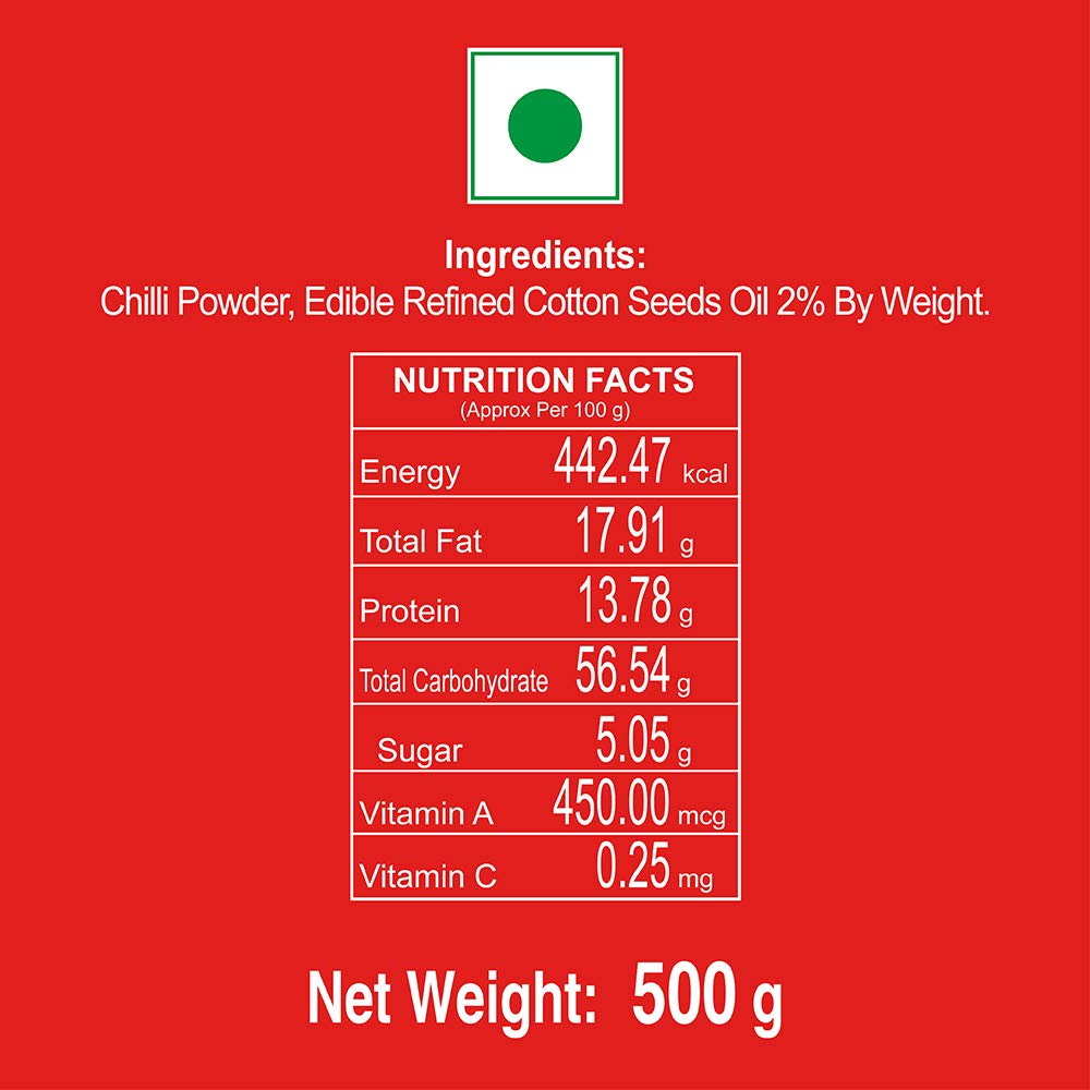 Vasant Kashmiri Chilli Powder - 500G