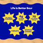Better Sour Disneys Moana 2 Passion Fruit Gummy Stars Candy Naturally Flavored Plant-Based Low 4G/70 Cal Per 1.8Oz Sugar Healthy