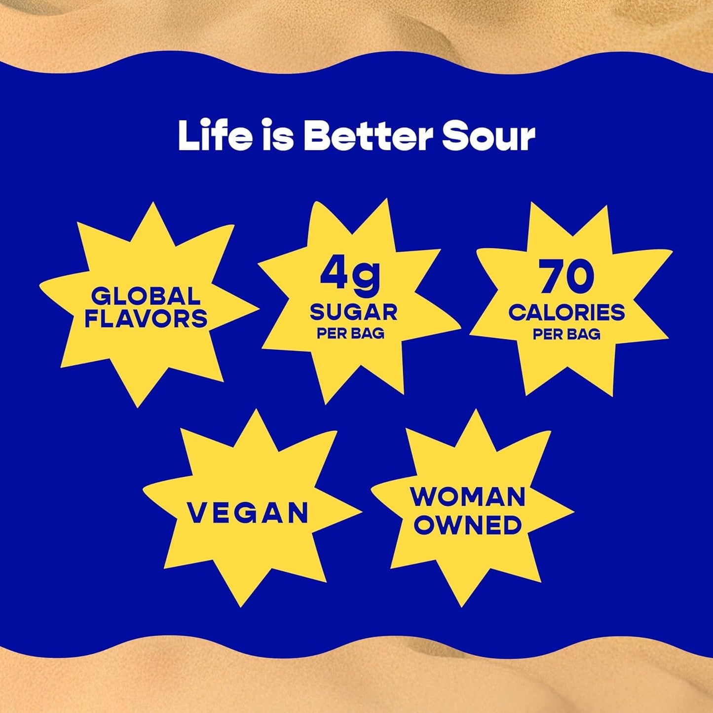 Better Sour Disneys Moana 2 Passion Fruit Gummy Stars Candy Naturally Flavored Plant-Based Low 4G/70 Cal Per 1.8Oz Sugar Healthy