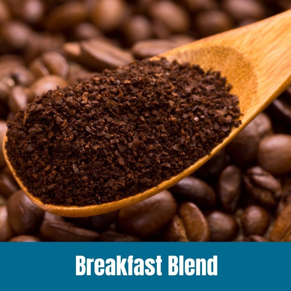Door County Coffee Breakfast Blend Non-Flavored Coffee Ground | 10 oz Bag | Non-Flavored Ground Coffee Medium Roast | 100% Speci