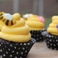 R.U.S. Candy Bumble Bee Shaped Edible Sugar Decorations, 48 pcs, Yellow - Perfect for Cakes, Parties, and Celebrations