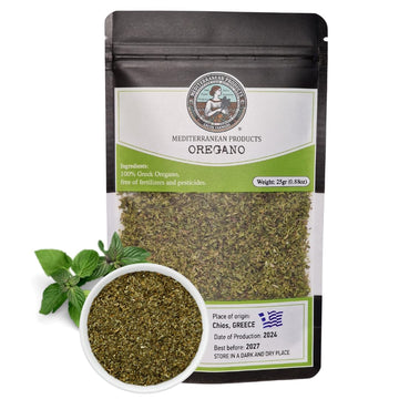Mediterranea Products Oregano - Greek Oregano Dried - Traditionally Dried and Cut Organic Oregano, Premium Oregano Leaves, Hand 