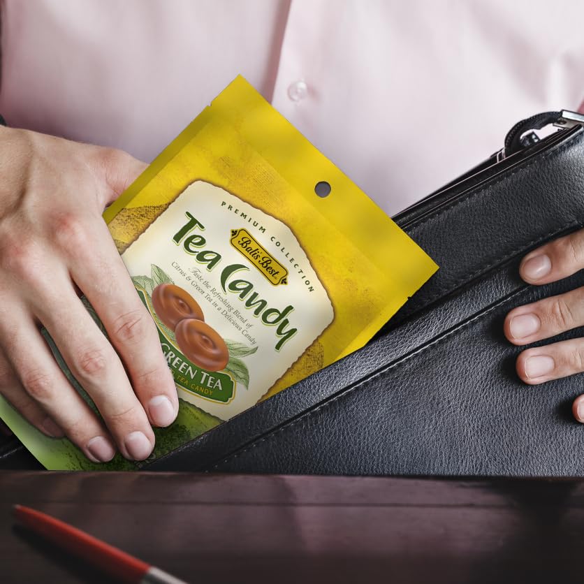 Bali'S Best Citrus Green Tea Candy, 5.3-Ounce Bags (Pack Of 12)