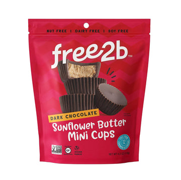 Free 2B Dark Chocolate Sun Cups Minis Gluten-Free Dairy-Free Nut-Free And Soy-Free - 4.2 Oz (Pack Of 1)