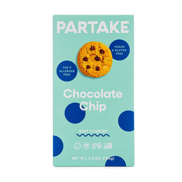 Partake Foods gluten Free Soft Baked chocolate chip cookies 5.5 OZ8014