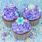 Sweets &   Boutique Frozen Sprinkles for Cake Decorating - Blue & White, 3 Ounce, Snow Queen