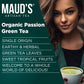 Maud'S Organic Green Tea Passion (Passion Green With Envy Tea), 24Ct. Solar Energy Produced Recyclable Single Serve Organic Gree