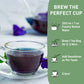 HANDPICK Butterfly Pea Flower Tea - 100 Herbal Tea Bags, Caffeine Free, Non-GMO, Premium Dried Flowers for Blue & Purple Drinks