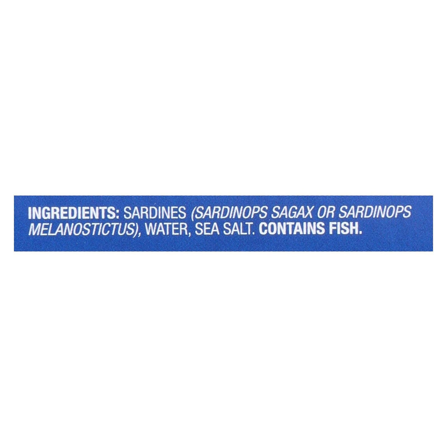 Wild Planet Wild Sardines In Spring Water - Case Of 12-4.375 Oz.12