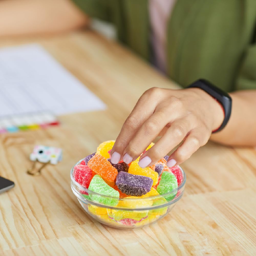 Fruit Slices - 2 Pound Bulk Pack (About 65 Count) - Assorted Jelly Candy - Unwrapped - Sugar-Dusted Old-Fashioned Sweets