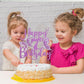 Kaoenla 3D Butterfly Cake Topper, Glitter Theme for 7th Birthday, Purple, Cardboard