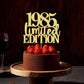 Yetxel 1985 Cake Topper, Handmade Golden Glitter Decoration for 40th Birthday, Suitable for Men and Women