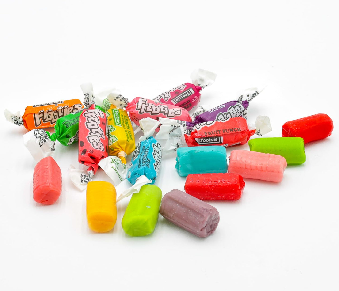 Tootsie Frooties Taffy Candy Assorted Mix (10 Flavors) - Tootsie Rolls Bulk Bag, Individually Wrapped, Fruit Chews, Gluten And P