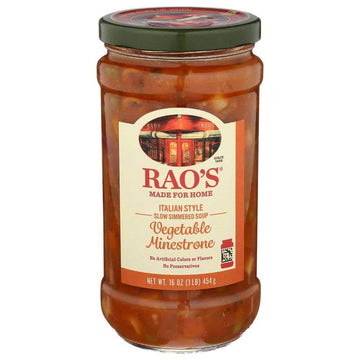 Rao's Vegetable Minestrone Italian Style Slow Simmered Soup, 16 Ounce - 6 per case.