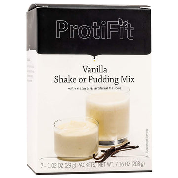 ProtiFit High Protein Pudding/Shake Mix, 15g Protein, Low Calorie, 7.16 Ounce, Vanilla