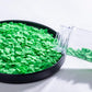 NIPEOR Green Heart Sprinkles - Jumbo Heart Shapes Cupcake Toppers for Cake Decorating - 3.53 oz (100g)