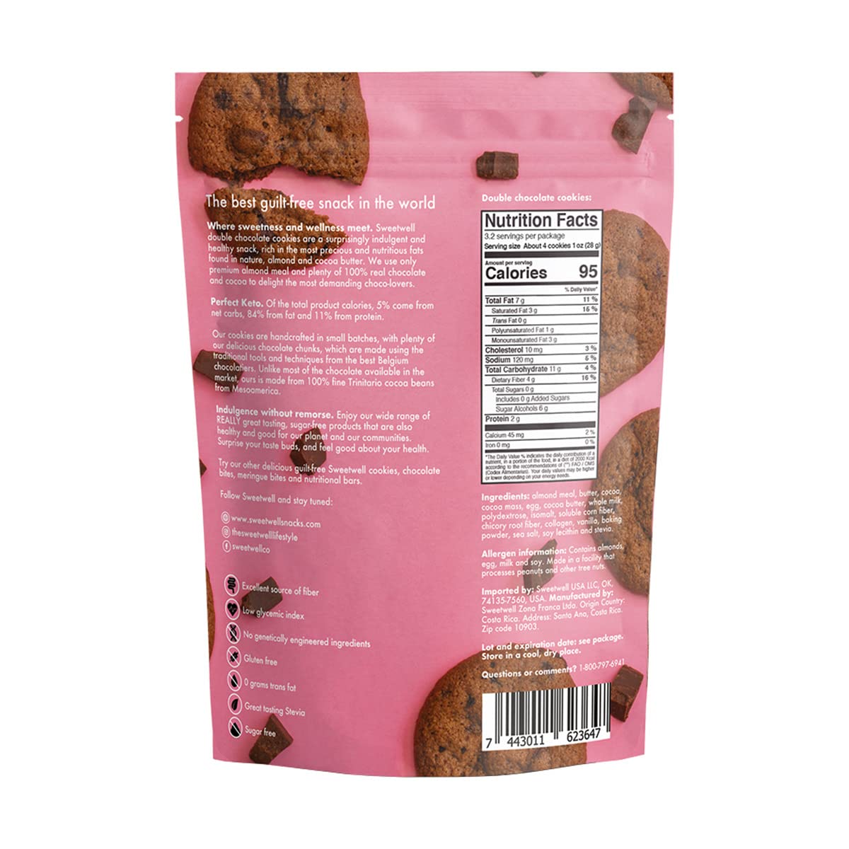 Swtw Keto Ckie Dbl Choc ( 6 X 3.2 Oz   )