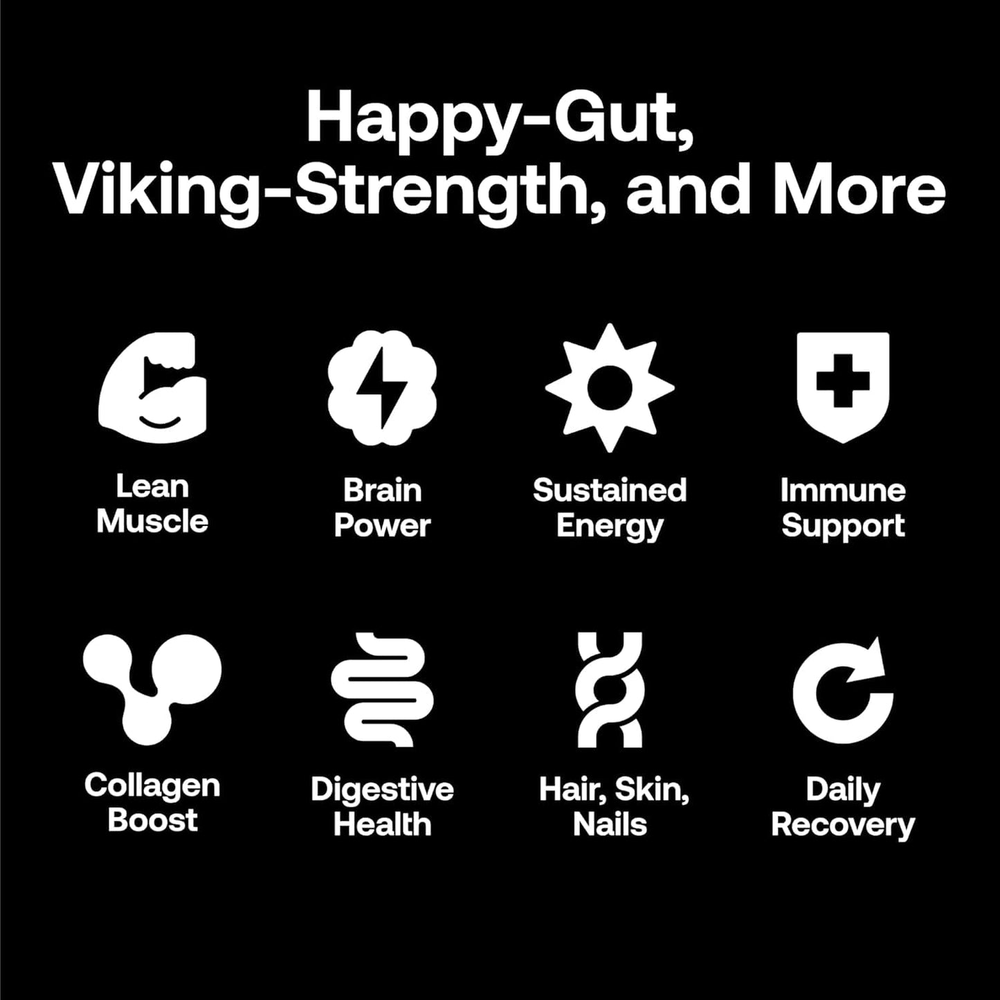 Happy Viking Cookies & Cream Plant Protein Powder, Created by Venus Williams, 20G Protein, Low Carb, Keto, Vegan, Gluten-Free, N