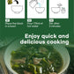 Korean Frozen Dried Multi-Pack Soup (Seaweed Soup 10G    6Ea) + (Korean Spicy Soup 10G    6Ea) Easy Cooking Individual Packaging