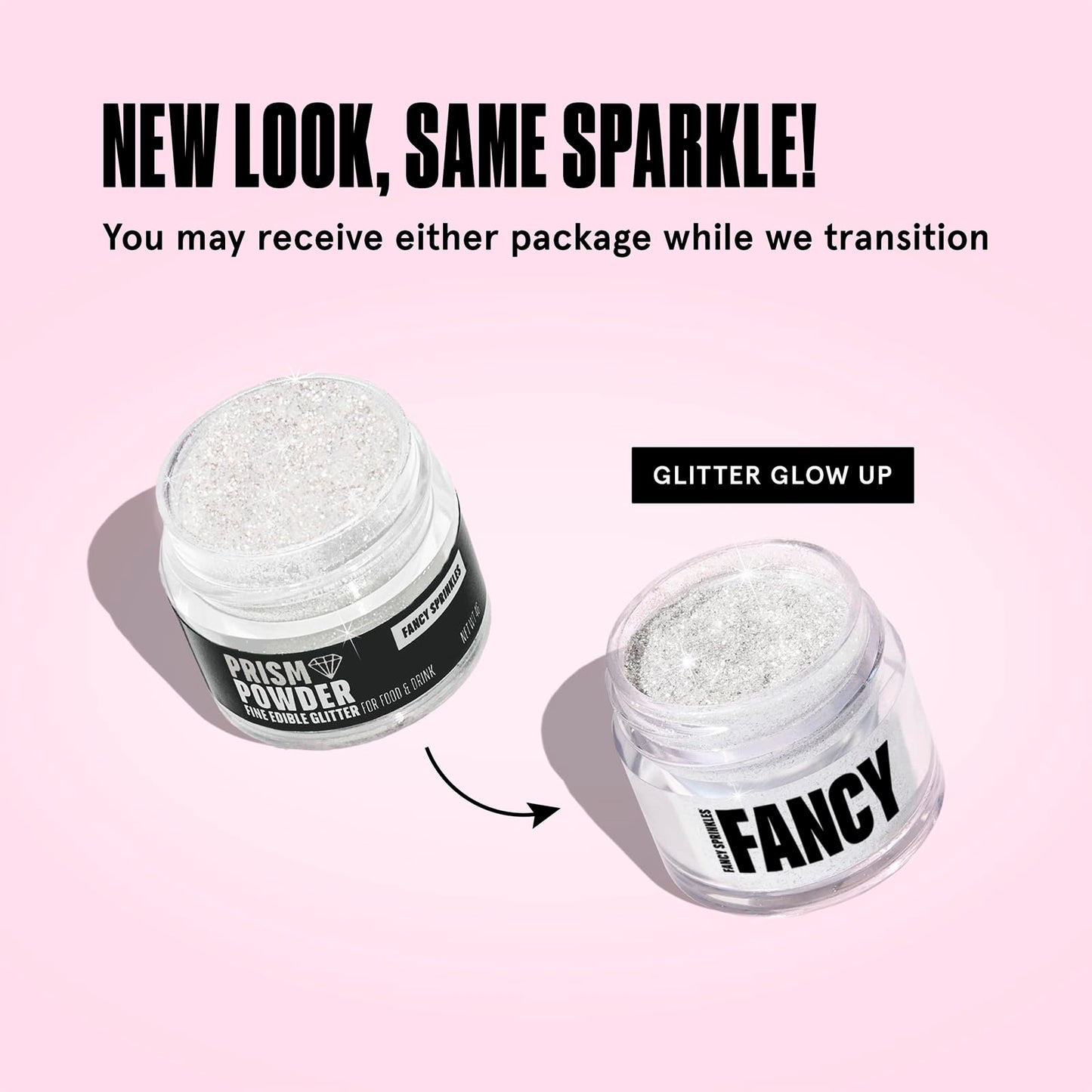 Fancy Sprinkles Rhinestone Silver Bulk Premium Edible Glitter, 100% Edible Glitter For Sparkling Food & Drinks No Taste Or Textu