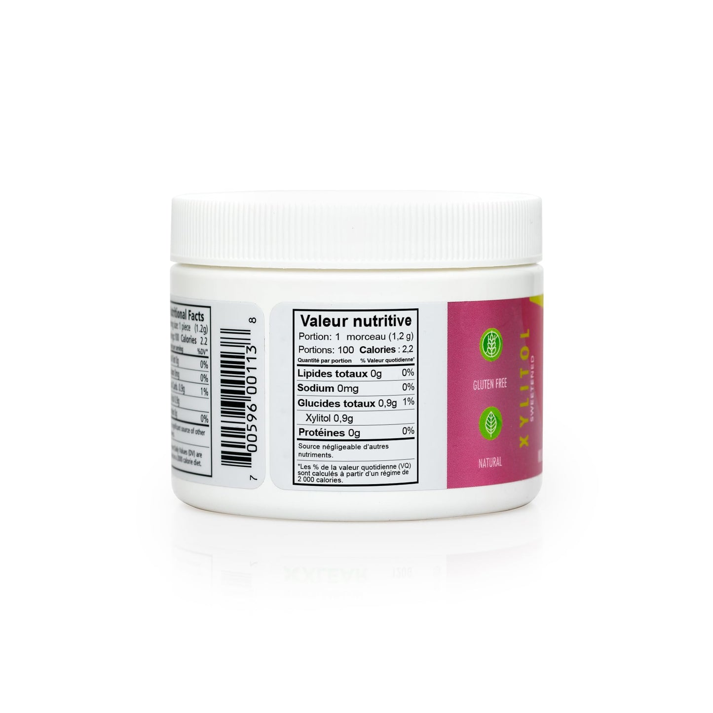 Spry Fresh Natural Xylitol Chewing Gum Dental Defense System - Aspartame-Free, Sugar-Free, Non-GMO, Gluten-Free (Bubble Gum, 100