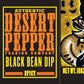 Desert Pepper Spicy Black Bean Dip with Black Beans, Jalapeno Peppers and Fresh Vegetables, Gluten-Free, Low Carb Snack 16 oz, 6