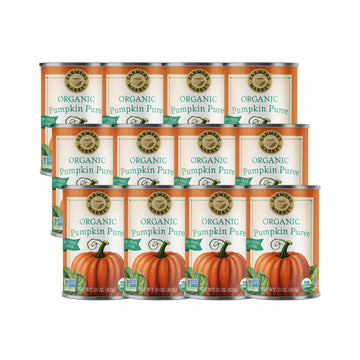 Farmers Market Foods Canned Organic Pumpkin Puree, 15 Ounce (Pack of 12)
