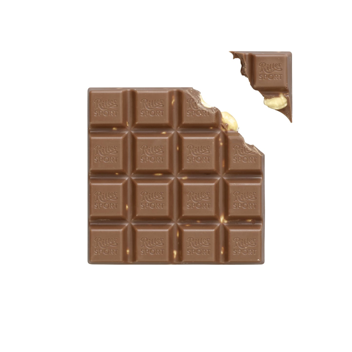 Ritter Sport, Milk Chocolate Hazelnut Square Bar, 3.5 Oz
