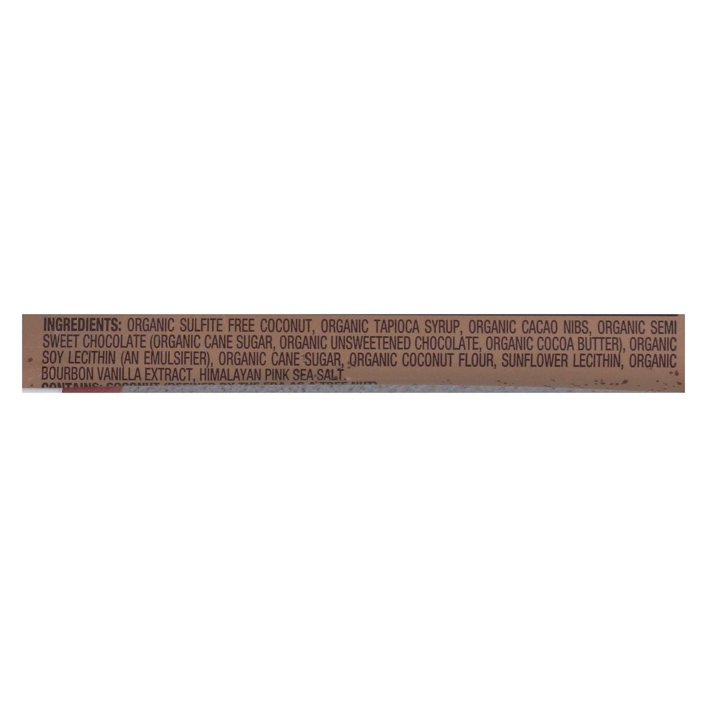 Jennies Bar Ccnut Cacao Pw Rw Org