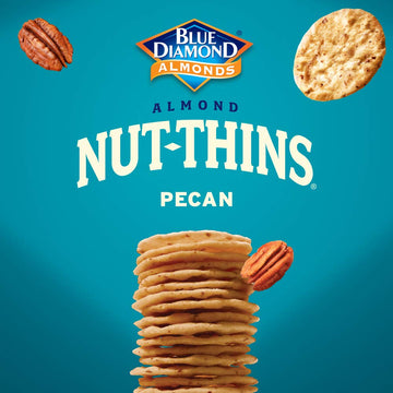 Blue Diamond Almonds Pecan Nut-Thins Cracker Crisps, 4.25 Ounce (Pack of 12)
