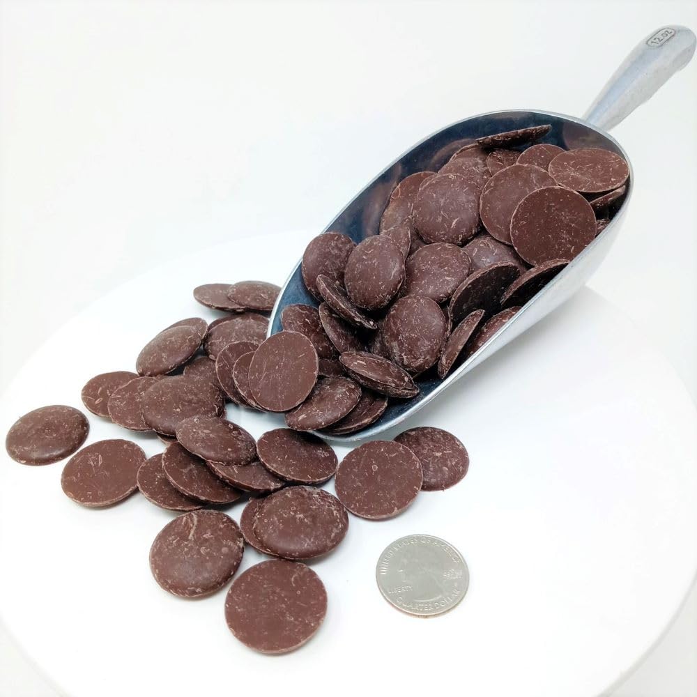 MERCKENS Coating Wafers  Dark Melting Chocolate  Cocoa Dark  2 Pound Package