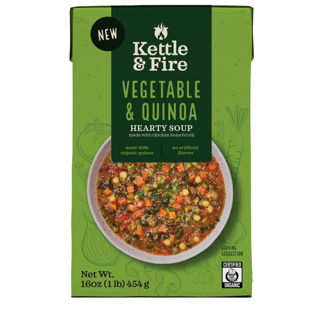 Kettle And Fire Soup Vegetable N Qn Hrty 16 Oz