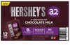 Hersheys A2 Milk 2% Reduced Fat Chocolate Milk, 8 fl. oz. Pack of 12, 18.5 cm x 11.9 cm x 21.