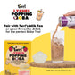 Twrl Lychee Popping Boba for Bubble Tea - Cafe Style Bursting Juice-Filled Pearl Toppings at Home  Instant  Plant-Based  Gluten-Free  Dye-Free  No High Fructose Corn Syrup - 6 Single Servings