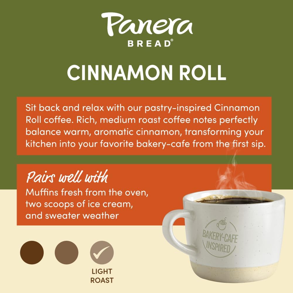 Panera Cinnamon Roll 12Oz Ground Coffee (Pack Of 6)