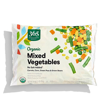 365 Everyday Value, Organic Mixed Vegetables No Salt Added, 16 oz, (Frozen)