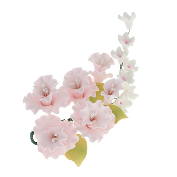 Global Sugar Art Blossom Sugar Cake Flowers Spray, Pink, 1 Count by Chef Alan Tetreault