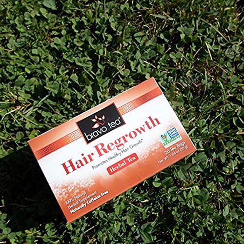 Bravo Tea Hair Regrowth Herbal Tea, Caffeine Free, 20 Tea Bags, 20 Count