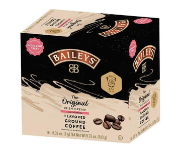 Ground Coffee, Medium Roast, Original Irish Cream Flavored Coffee Pods, 18Ct
